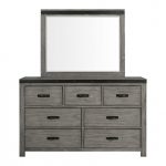 EWE600 wade gray dresser and mirror- front