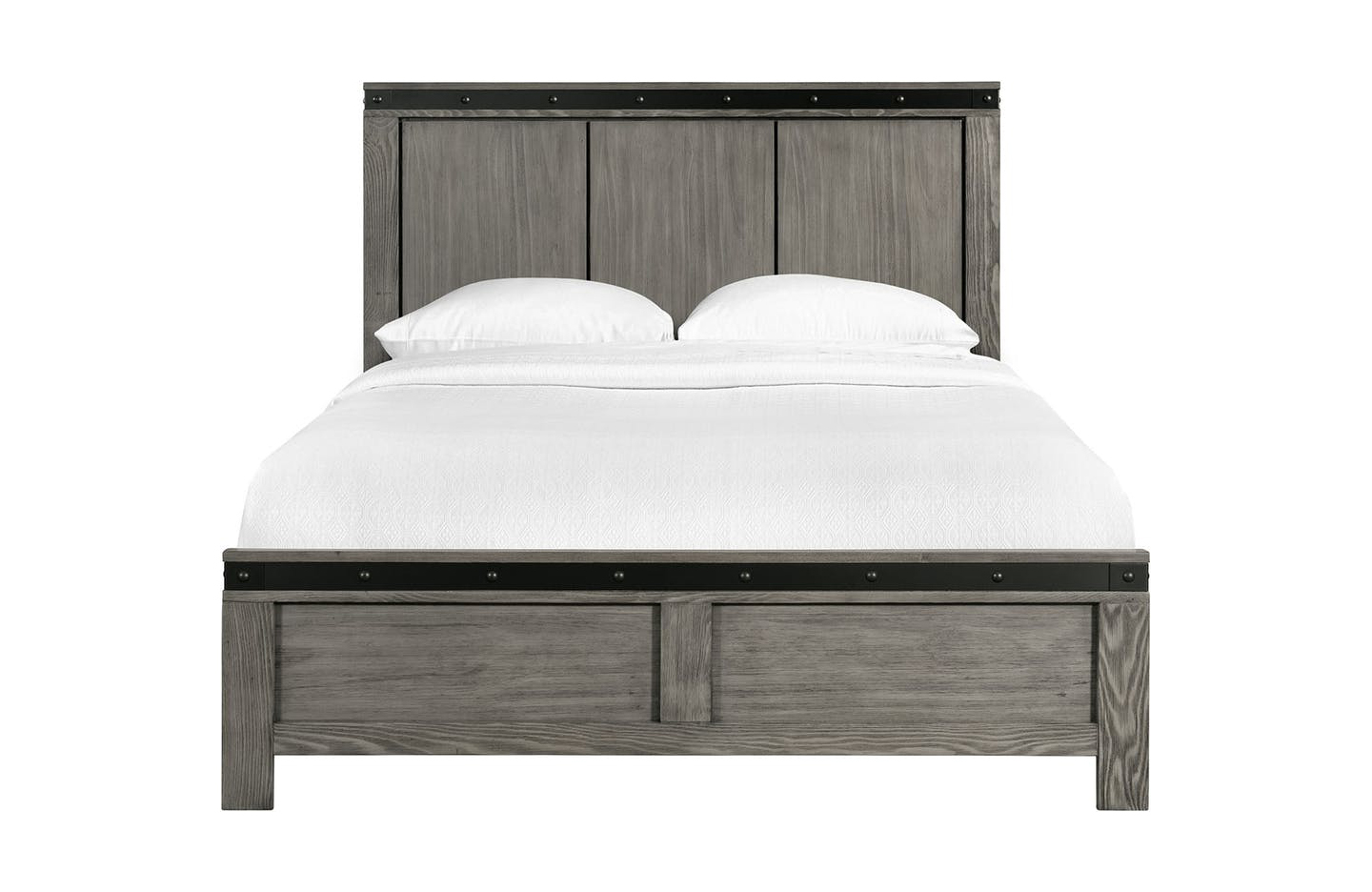EWE600 wade gray queen bed - front